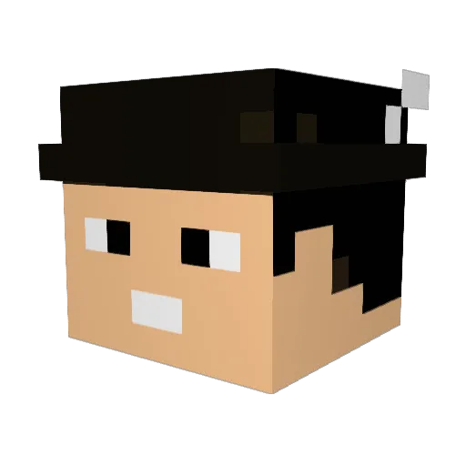 FeZzy_974 Minecraft avatar head, 3D render
