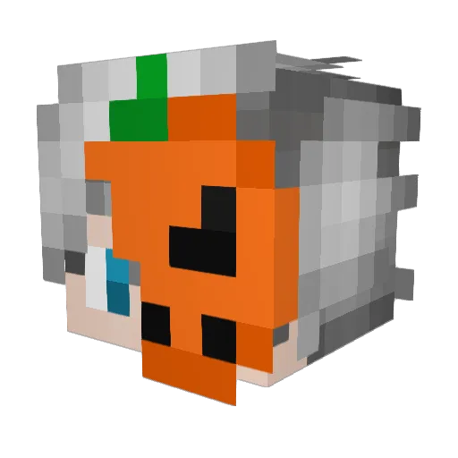 FeadRedTVz Minecraft avatar head, 3D render