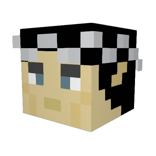FeanorNoldo Minecraft avatar head, 3D render