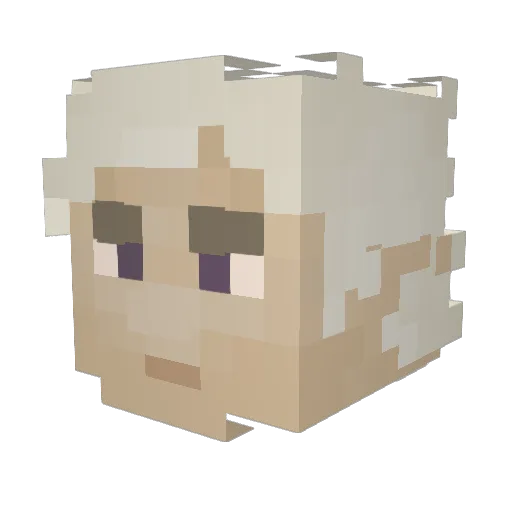 Feanorrr Minecraft avatar head, 3D render