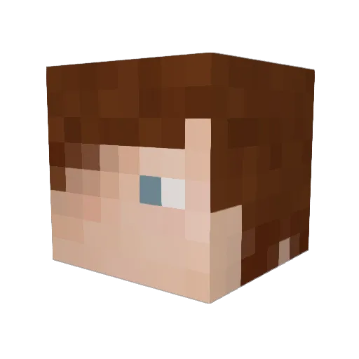 Fear1122 Minecraft avatar head, 3D render