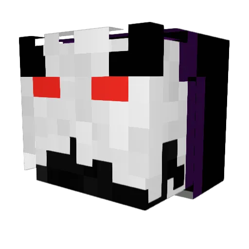 Fear4LES Minecraft avatar head, 3D render