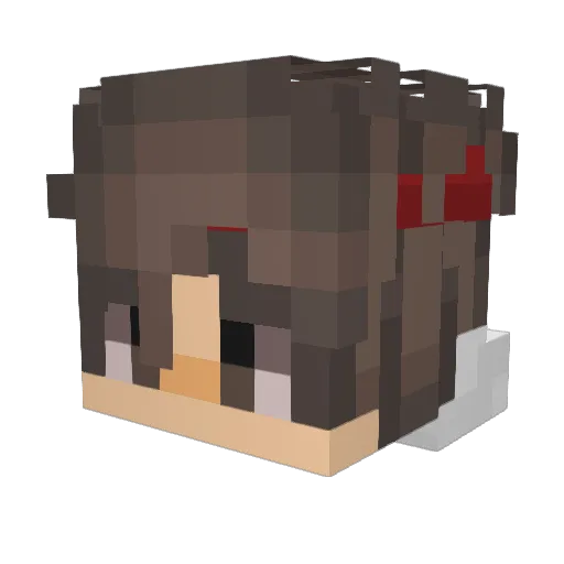 Fear4Vier Minecraft avatar head, 3D render