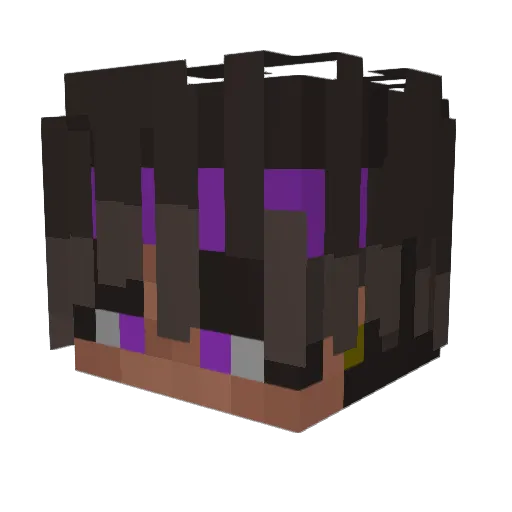 FearDV Minecraft avatar head, 3D render