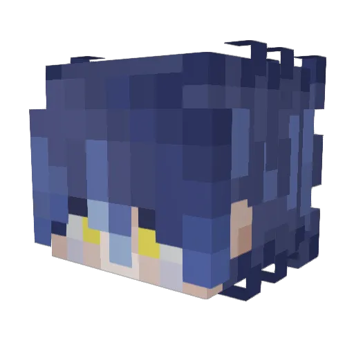 FearItsBlood Minecraft avatar head, 3D render