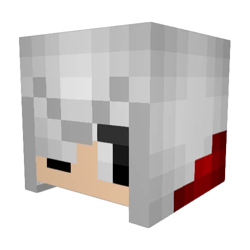 FearMatt Minecraft avatar head, 3D render