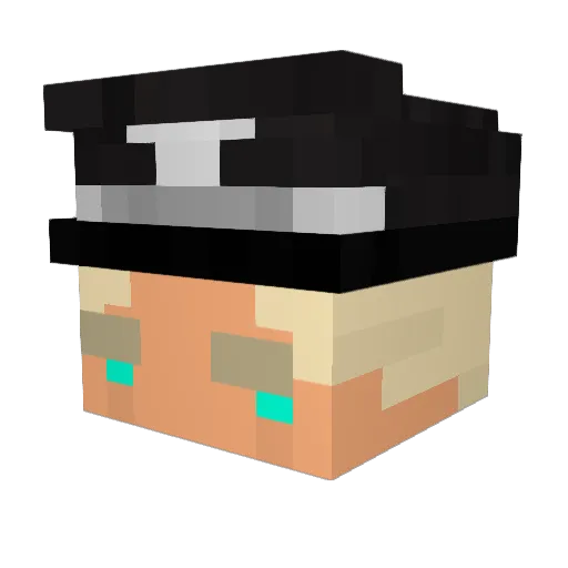 FearOfDestiny Minecraft avatar head, 3D render