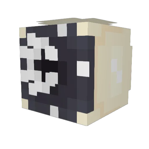 FearProduct Minecraft avatar head, 3D render
