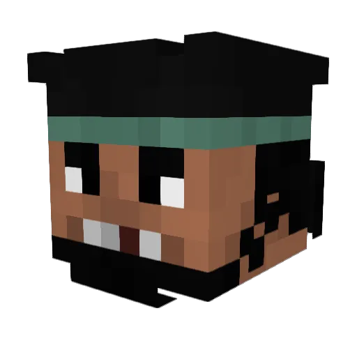FearTC506 Minecraft avatar head, 3D render