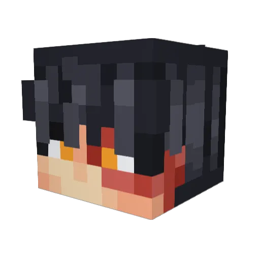 FearTheBubbly Minecraft avatar head, 3D render