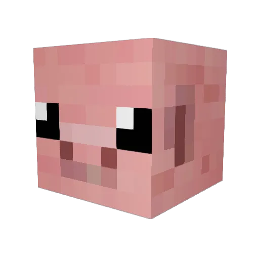 FearThePig Minecraft avatar head, 3D render