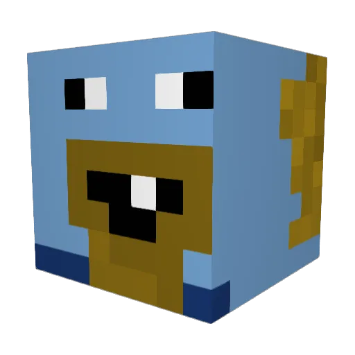 FearTheZear Minecraft avatar head, 3D render