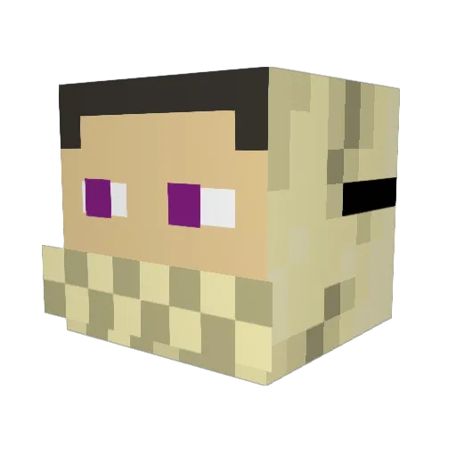 FearTiger Minecraft avatar head, 3D render