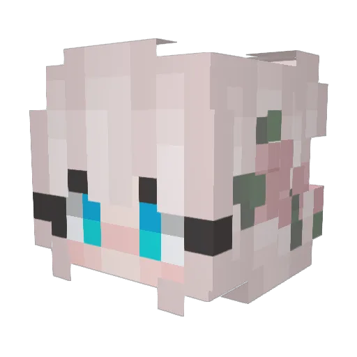 Fear_Nick Minecraft avatar head, 3D render