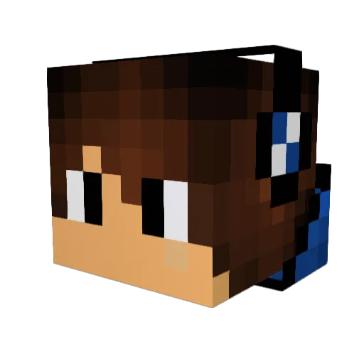 Fear_RaiserYT Minecraft avatar head, 3D render