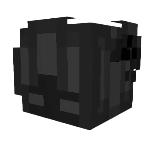 Fearcito Minecraft avatar head, 3D render