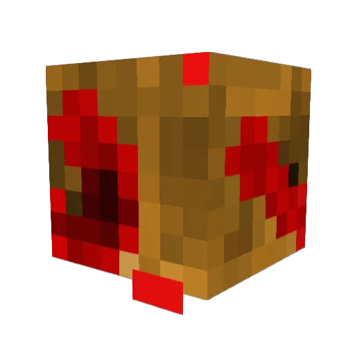 Feardog Minecraft avatar head, 3D render