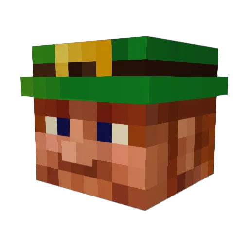 FearhEireann Minecraft avatar head, 3D render
