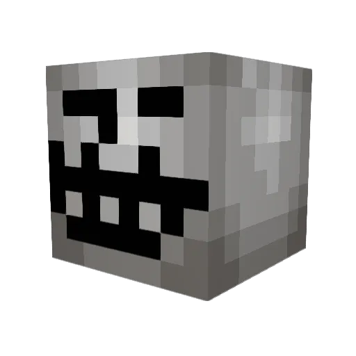 Fearingz Minecraft avatar head, 3D render