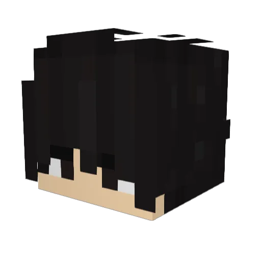 Fearkzy Minecraft avatar head, 3D render