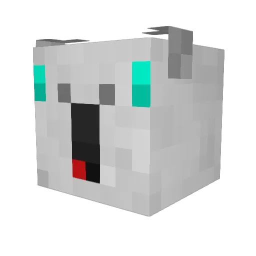 FearlessAlpaca19 Minecraft avatar head, 3D render
