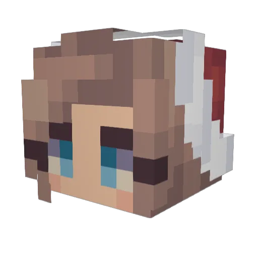 FearlessLyn Minecraft avatar head, 3D render