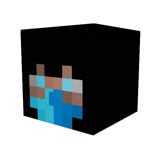 Fearless_RL Minecraft avatar head, 3D render
