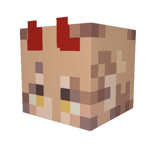Fearless_______ Minecraft avatar head, 3D render