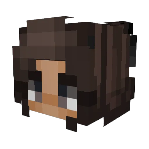 Fearlessmeck Minecraft avatar head, 3D render