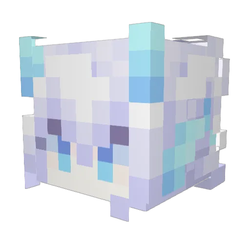 Fearlisha_ Minecraft avatar head, 3D render