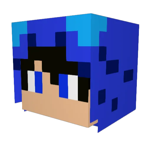 Feather_God Minecraft avatar head, 3D render
