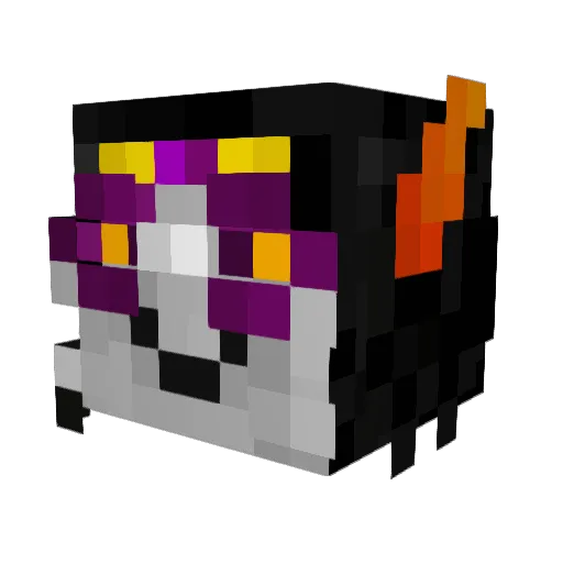 Featherwhale Minecraft avatar head, 3D render