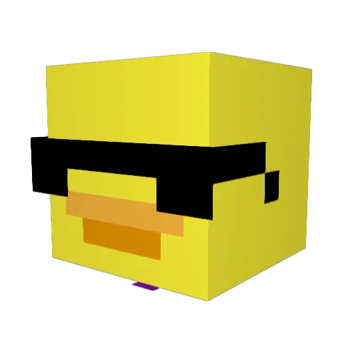 FeatheryInk3029 Minecraft avatar head, 3D render