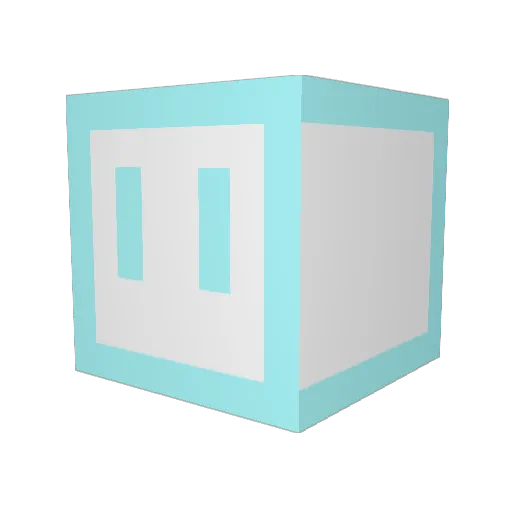 FeatheryTable34 Minecraft avatar head, 3D render
