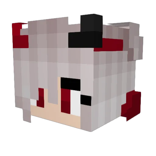 Feaw Minecraft avatar head, 3D render