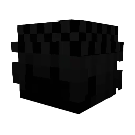 Feazing Minecraft avatar head, 3D render