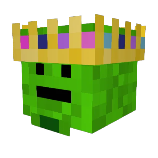 Feballs Minecraft avatar head, 3D render