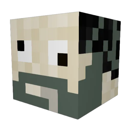 Febreeze721 Minecraft avatar head, 3D render