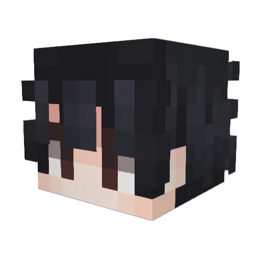 Febrianel Minecraft avatar head, 3D render