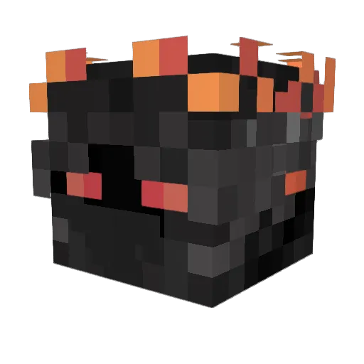 Februarry Minecraft avatar head, 3D render