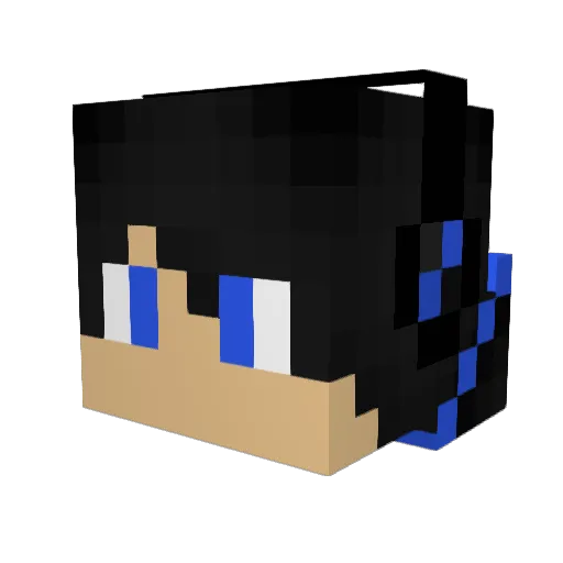 Fed3rx Minecraft avatar head, 3D render