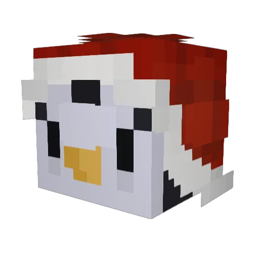 Fed3xs Minecraft avatar head, 3D render