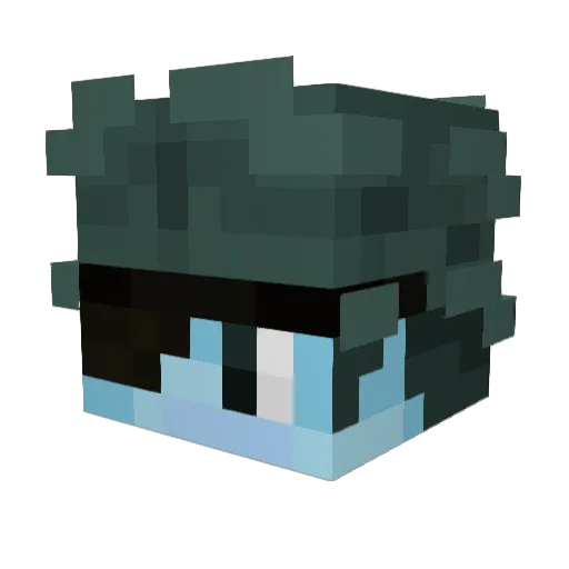 Fedde_ Minecraft avatar head, 3D render