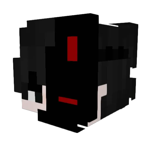 Fede12YT Minecraft avatar head, 3D render