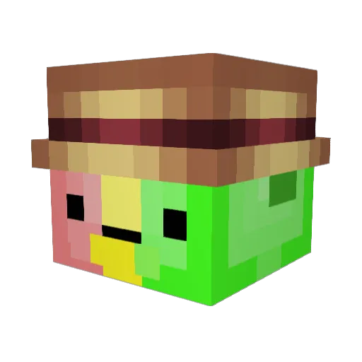 Fede723 Minecraft avatar head, 3D render