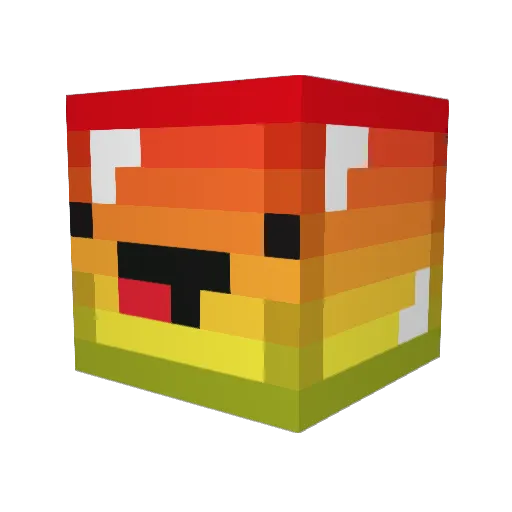 FedeAsso Minecraft avatar head, 3D render