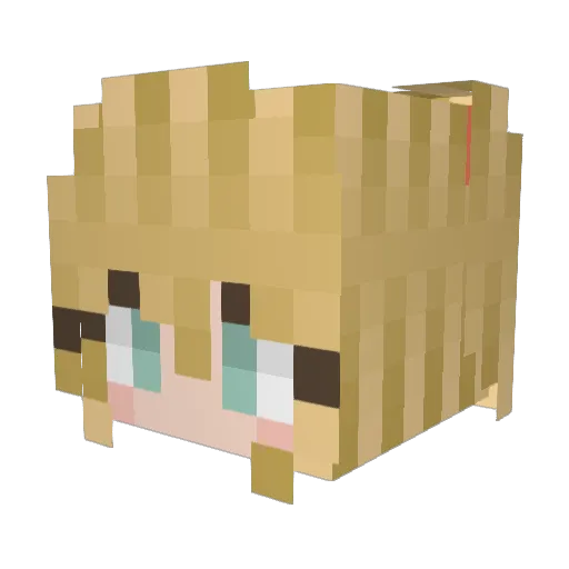 FedeMine97 Minecraft avatar head, 3D render