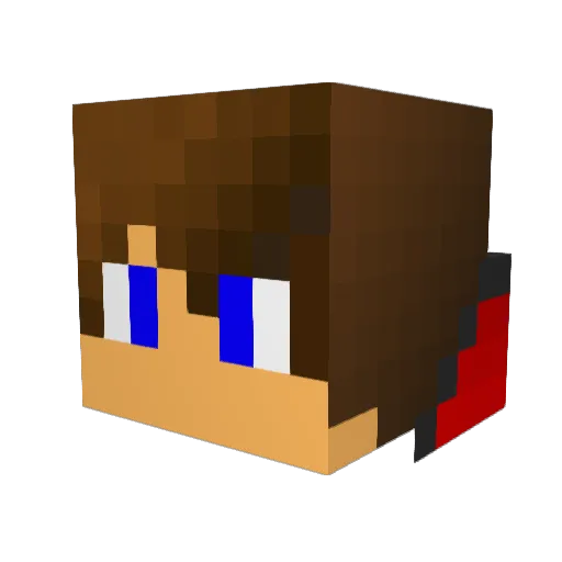 Fede_201 Minecraft avatar head, 3D render