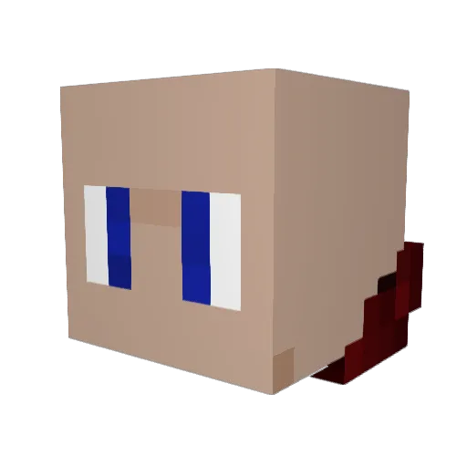 Fede_barbaro Minecraft avatar head, 3D render