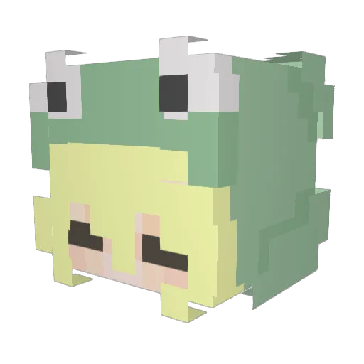 FederLibelle588 Minecraft avatar head, 3D render